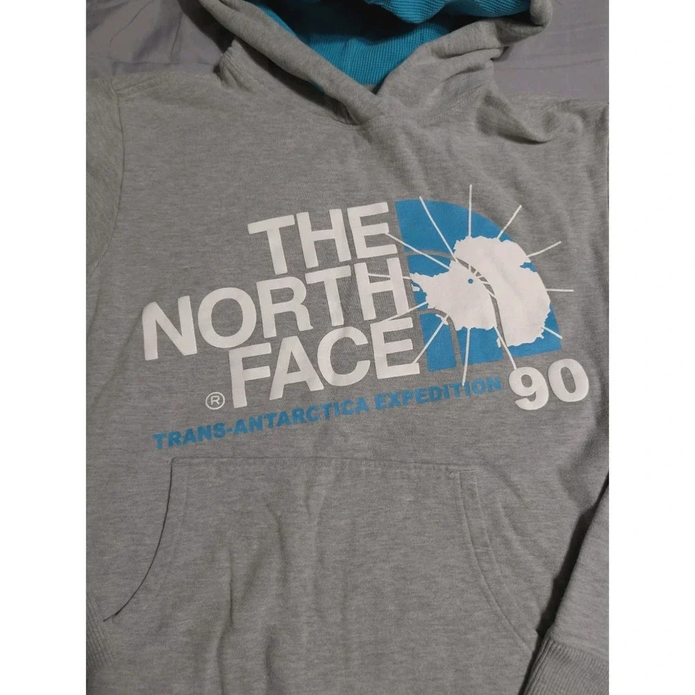 The North Face Trans Antarctica Expedition‎ 90 Hoodie Mens M Gray Graphic